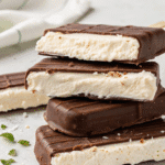 Easy Cottage Cheese Ice Cream Bars With Just 4-Ingredient 6 Delicious cottage cheese ice cream bars dipped in sugar-free dark chocolate, a perfect summer treat