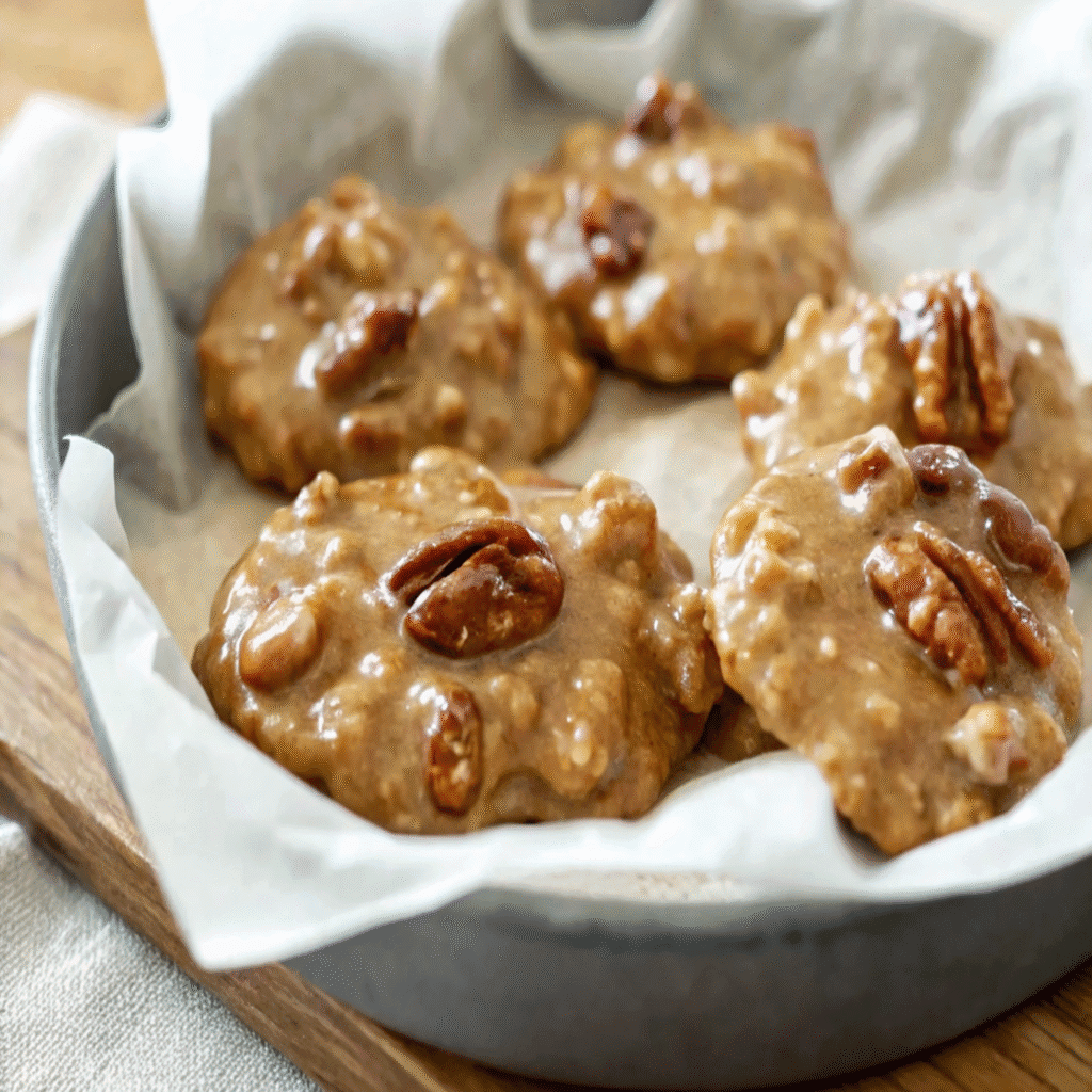 Easy No Bake Pecan Praline Cookies Recipe | Best Homemade Treat 4 No bake pecan praline cookies made with simple ingredients